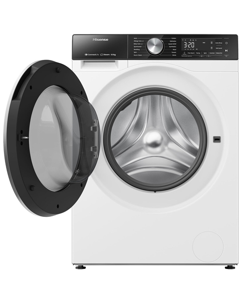 HISENSE-HWFS8514E-8.5KG-Front-Load-Washing-Machine-Open